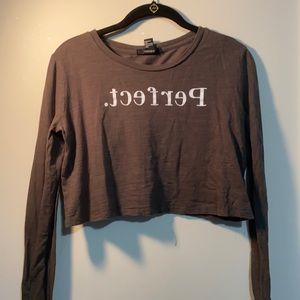 Forever 21 “Perfect” Cropped Long Sleeve